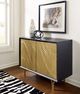 Signature Design by Ashley® Tayner Black/Gold Accent Cabinet-0