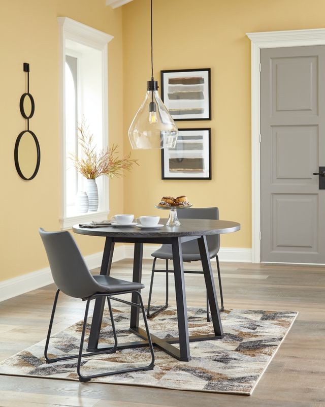 Signature Design by Ashley® Centiar 3 Piece Gray Dining Set-3
