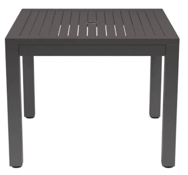 Sunset West Vegas Graphite Metal Square Outdoor Dining Table-3