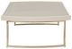 Michael Amini® Lisbon Mirrored Silken Matte Cream Cocktail Table with Gold Base-3