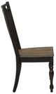 Liberty Furniture Magnolia Manor Antique Black/Weathered Bark Spindle Back Dining Side Chair-3