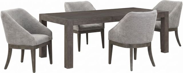 Liberty Furniture Cascade Falls 5-Piece Gray Mist/Satin Espresso Dining Set-0