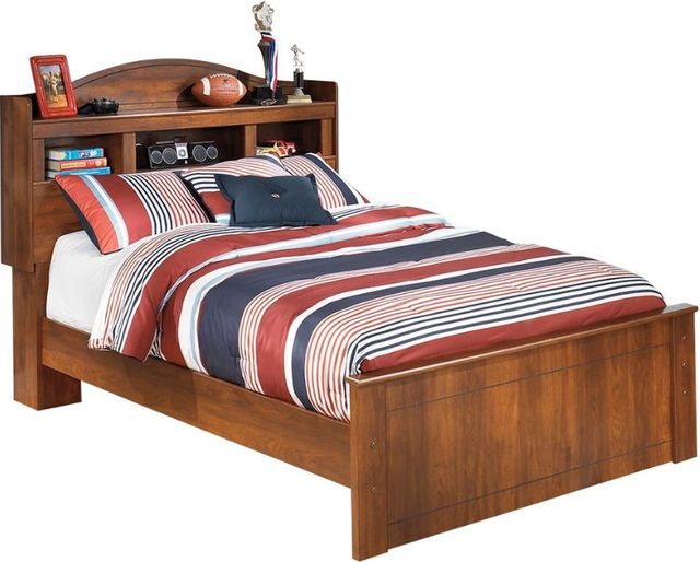 Signature Design by Ashley® Barchan 5-Piece Medium Brown Full Bookcase Bed Set-1