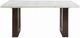 ACME Furniture Edwyn White Dining Table with Brown Base-4