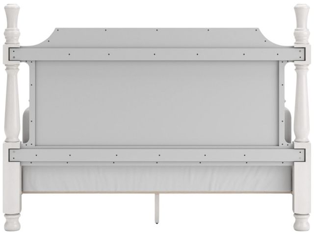 Signature Design by Ashley® Rowlenstown Antique White King Poster Bed-4