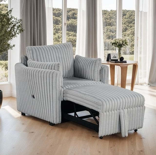Furniture of America® Denholme Gray Chair-2
