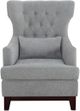 Mazin Furniture Adriano Light Gray Upholstered Accent Chair-1