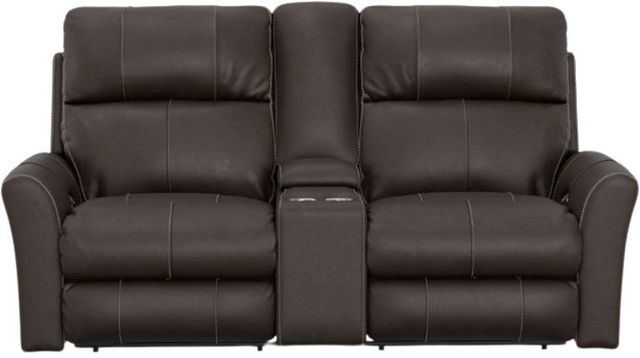 Catnapper® Fredda Coffee Power Reclining Console Loveseat-1