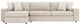 Bernhardt Nest Bernhardt Living 2-Piece Beige Leather Left-Arm Facing Sectional-1