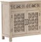 Crestview Collection Amelia Distressed White Sideboard-1