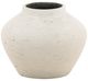 Dovetail Furniture Jocasta Antique White 9" Cement Outdoor Vase-0