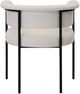 TOV Furniture Taylor Black/Off-White Dining Chair-5