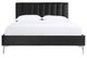 Mazin Furniture Melina Black Queen Upholstered Platform Bed-0