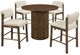 Coaster® Hamlyn 5-Piece Cream/Walnut Counter Dining Set-0