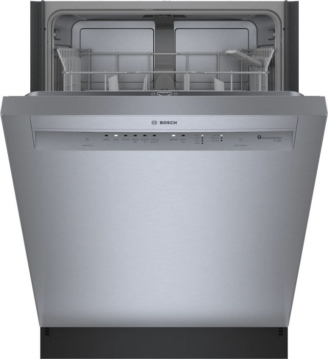Bosch® 100 Series 24" Stainless Steel Front Control Built In Dishwasher-2