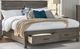 A-America® Glacier Point Graystone Queen Panel Storage Bed-0