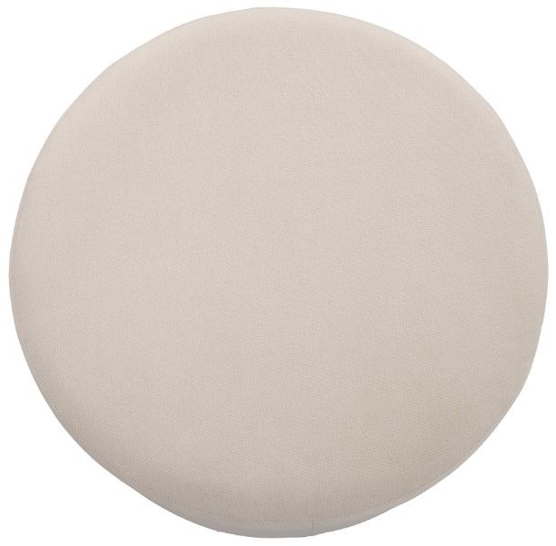 Flexsteel® Lyra Ivory Pouf Ottoman-1
