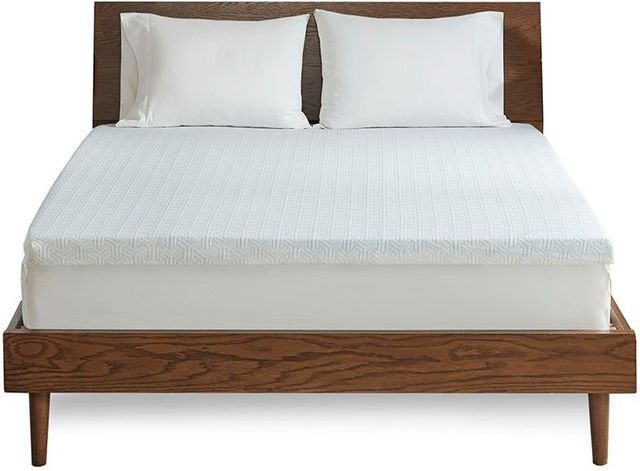 Olliix by Sleep Philosophy White Twin XL 2" Gel Memory Foam with 3M Cover Mattress Topper-0
