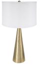 A & B Home Gold/White Cone Table Lamp-0