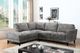 Mazin Furniture Dorian 2-Piece Grey Left-Arm Facing Loveseat Sectional and Chaise-1
