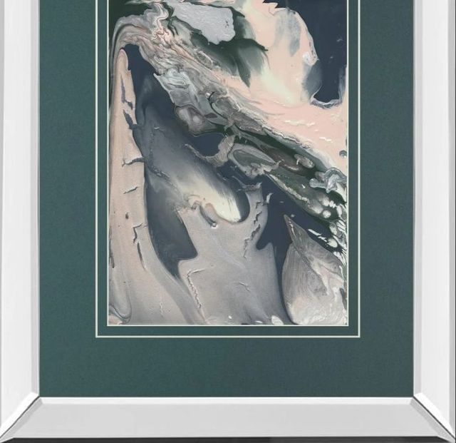 Classy Art Sage Advice Abstract II by Natalie Sizemore Mirror Framed Wall Art-1