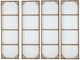 A & B Home 4-Piece Blue/Brown/White Cherry Blossom Canvas Print Set-3