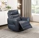 Homelegance® Thomas Dark Blue Manual Swivel Glider Reclining Chair-1