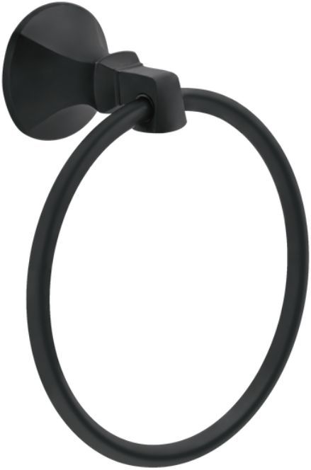 Delta Ashlyn® Matte Black Towel Ring-0