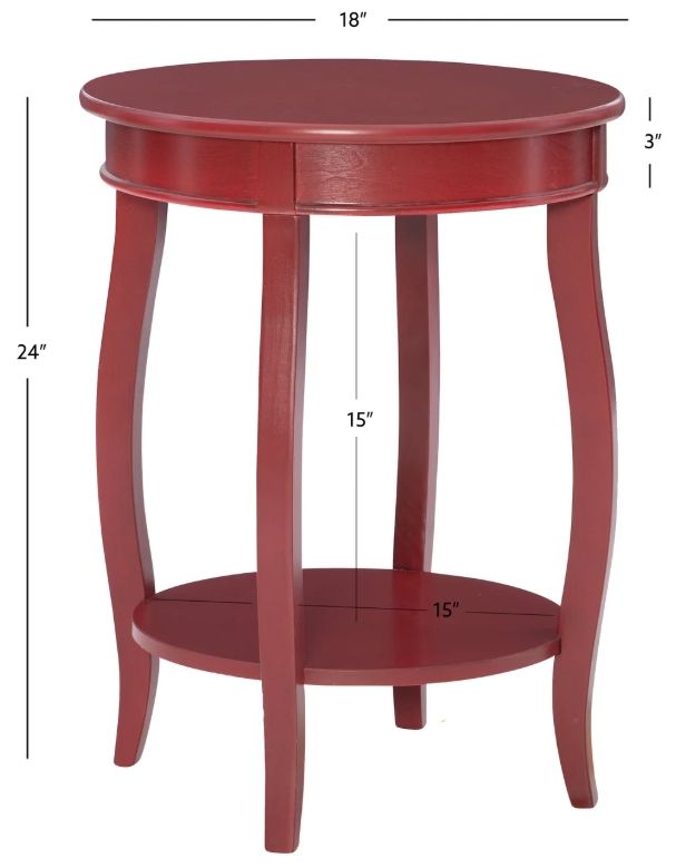 Powell® Rainbow Red Side Table-2
