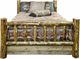 Montana Woodworks® Glacier Country Stain & Clear Lacquer California King Bed with Storage-1