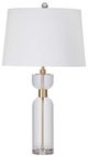 Bassett Mirror Bollin Brass/Crystal Table Lamp-0