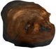 International Furniture Direct Parota Epoxy Stained Brown Cocktail Table with Black Base-3