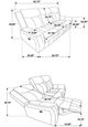 Coaster® Lawrence 2-Piece Charcoal Manual Reclining Living Room Set-2