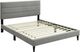 Bernards Willa Gray King Panel Bed with USB Port-0