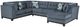 Benchcraft® Maxon Place 3-Piece Navy Right-Arm Facing Sectional and Chaise-0