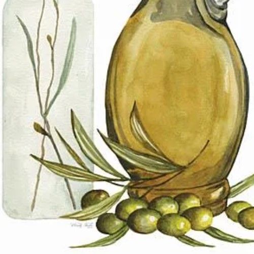 Classy Art Olive Oil Jar II by Cindy Jacobs Wall Art-1