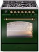 Ilve® Nostalgie II Series 30" Emerald Green Pro Style Dual Fuel Range-0