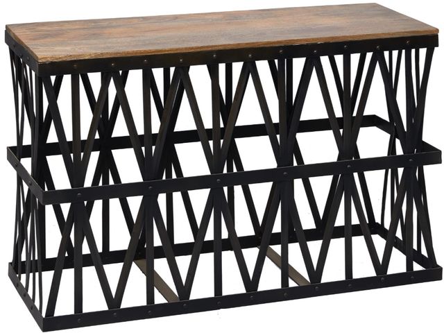 Jaipur Furniture Wilfred Brown/Black Console Table-0