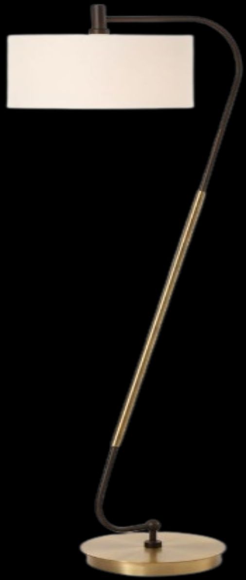 Uttermost® Irwin Antique Brass Floor Lamp-4