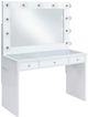 Elements International Ariana White Vanity Table-0