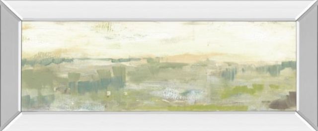 Classy Art Greenery Horizon Line II by Jennifer Goldberger Mirror Framed Wall Art-0