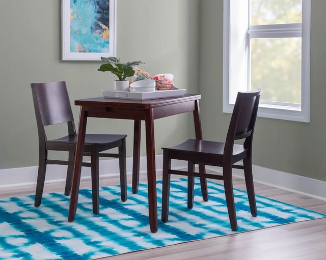 Linon Kentucky 2-Piece Espresso Brown Dining Chair Set-1