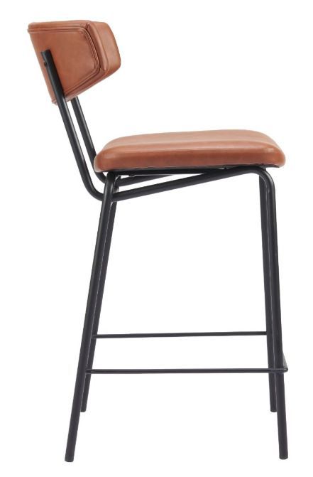 Zuo® Modern Charon Vintage Brown Counter Stool-1