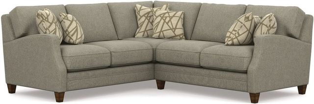 Flexsteel® Lennox 2-Piece Pebble Sectional Set-0