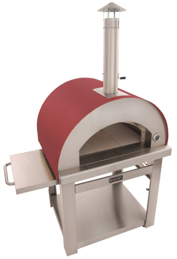 Kucht Professional Venice 39" Red Outdoor Pizza Oven-1