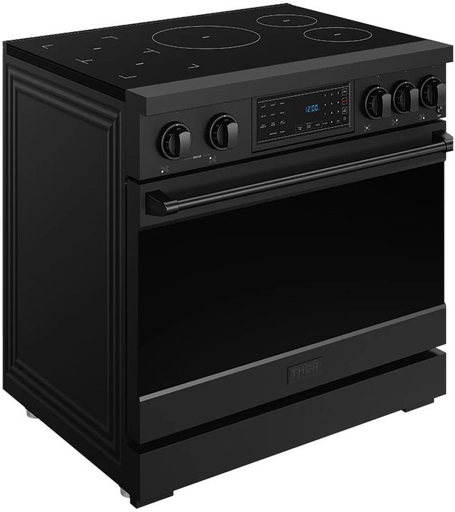 Thor Kitchen® Gordon Ramsay Series 36" Black Pro Style Induction Range-2