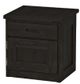 Crate Designs™ Furniture Espresso 24" Nightstand with Lacquer Finish Top Only-0