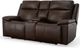 Flexsteel® Chance Brown Power Reclining Loveseat with Console and Power Headrests-2