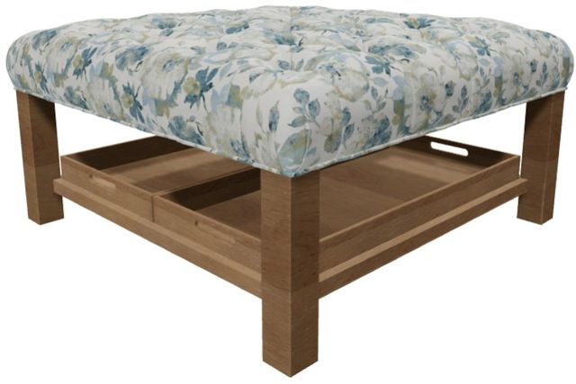 Craftmaster® Customizable New Traditions Tufted Cocktail Ottoman-2