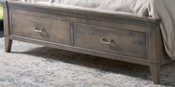 Urban Collections by Yutzy Woodworking Champagne Taupe King Upholstered Panel Bed-1